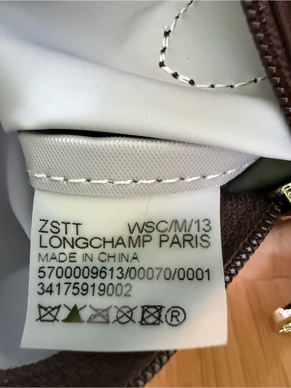 NWT Longchamp Le Pliage green mini pouch - Picture 4 of 4